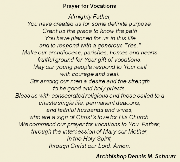 Vocation Prayer
